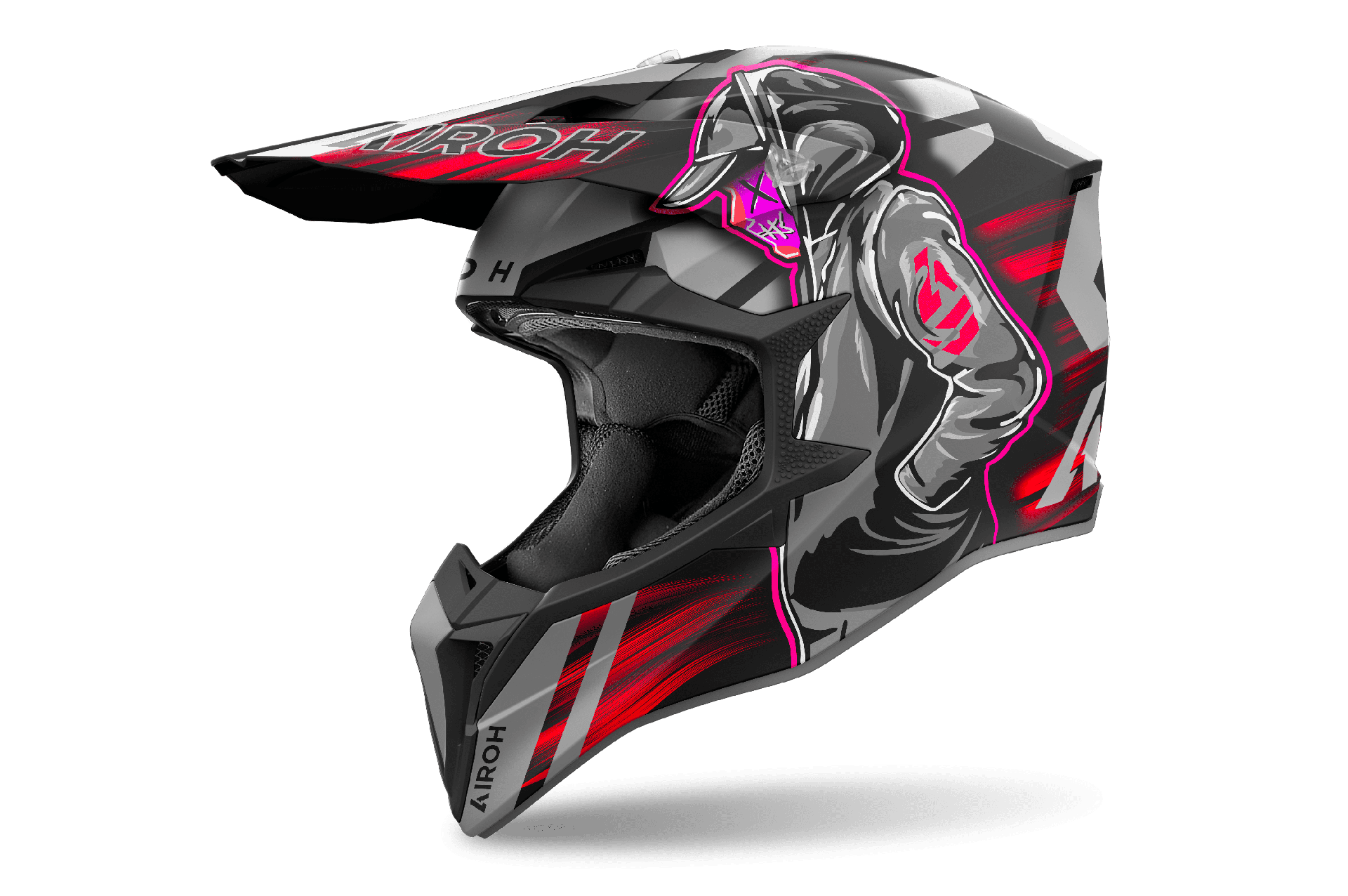 Casco para Moto Airoh Wraaap Cyber Red Matt